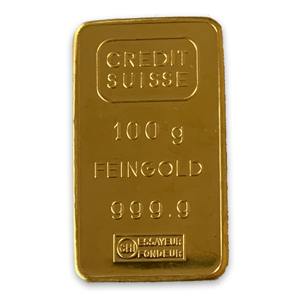 100 g credit suisse gold bar