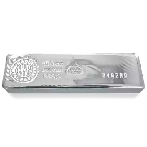 100 oz Nadir Silver Minted Bar