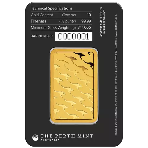 10oz Australian Perth Mint Gold bar - Minted (3)