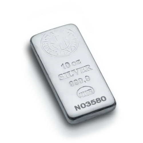 10 Ounce Generic Silver Bar | .999 Silver Bar