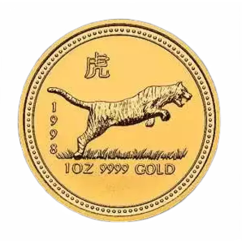 1998 1oz  Australian Perth Mint Gold Lunar: Year of the Tiger