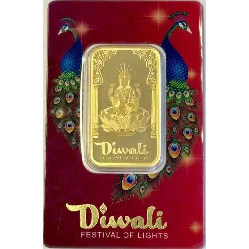 1oz PAMP Gold Bar - Diwali 