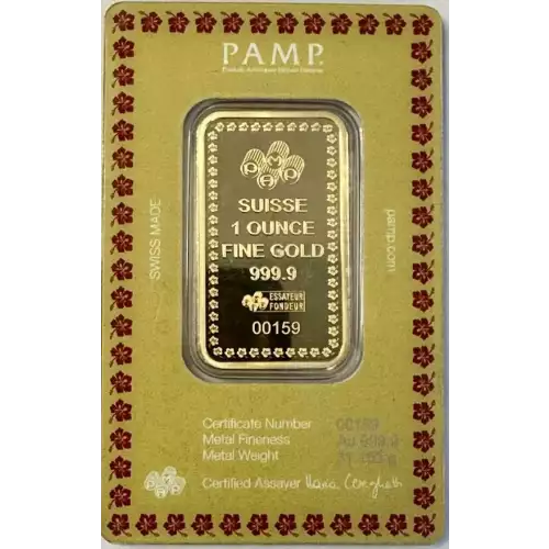 1oz PAMP Gold Bar - Diwali  (2)