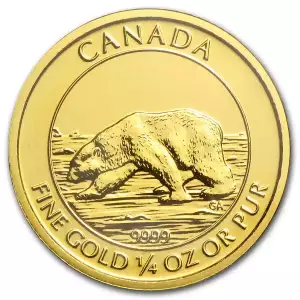 2013 1/4 oz Canadian Gold Polar Bear