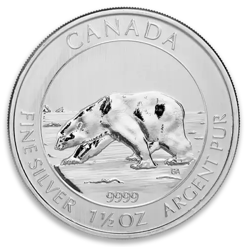 2013 1.5oz Canadian Silver Wildlife Series - Polar Bear