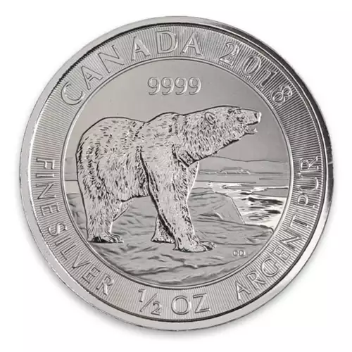 2018 Canadian 1/2 oz Silver Polar Bear Coin (3)