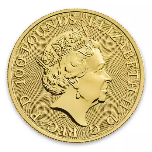 2020 1oz Gold Britain Queen's Beast - The White Horse of Hanover (2)