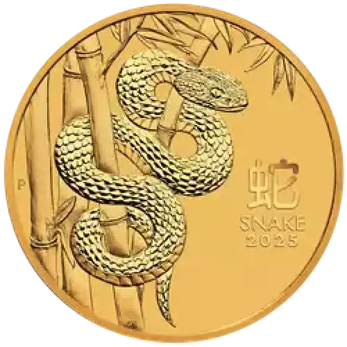 2025 1/10oz Australian Perth Mint Gold Lunar III: Year of the Snake