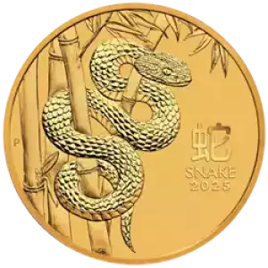 2025 1/10oz Australian Perth Mint Gold Lunar III: Year of the Snake