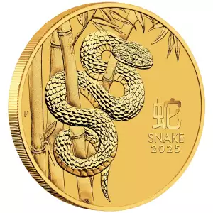 2025 1oz Australian Perth Mint Gold Lunar Series III: Year of the Snake (2)