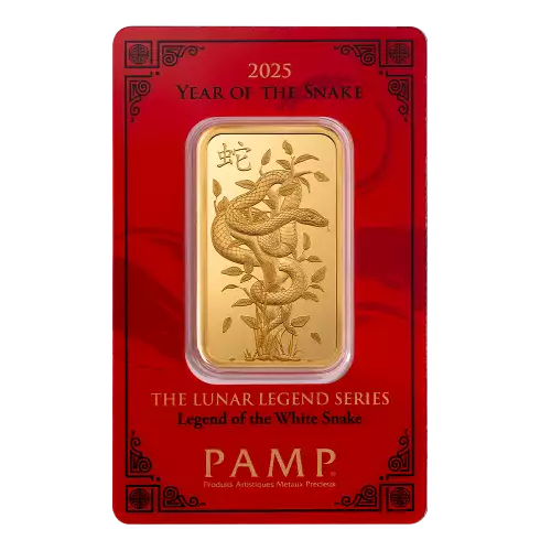 2025 1oz PAMP Gold Bar - Year of the Snake (2)