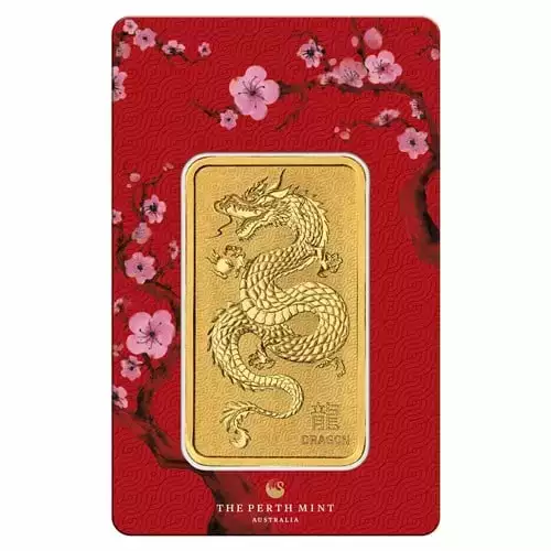 Australian Perth Mint 1oz Dragon GoldBar (3)